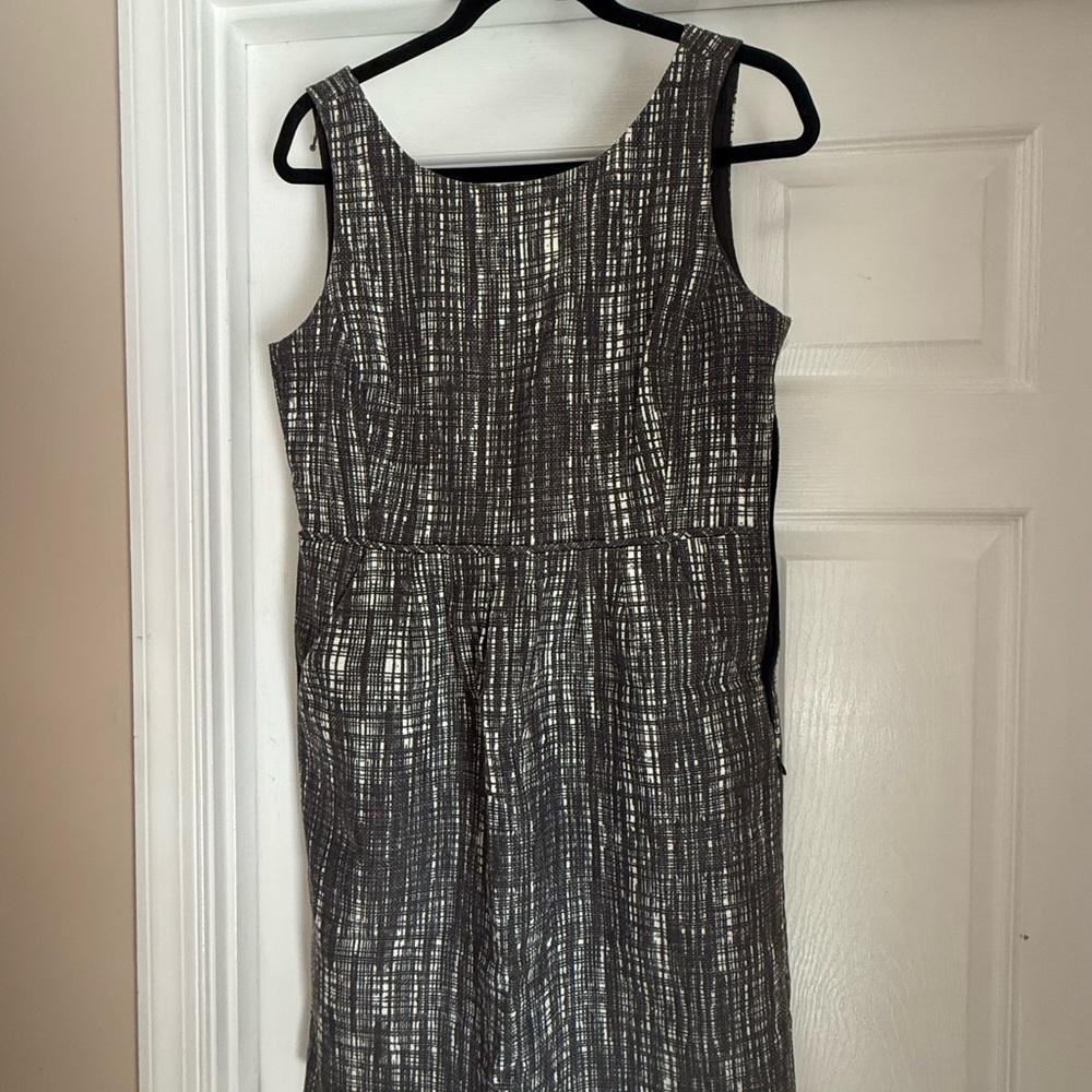 J. Crew Black and White Mini Dress